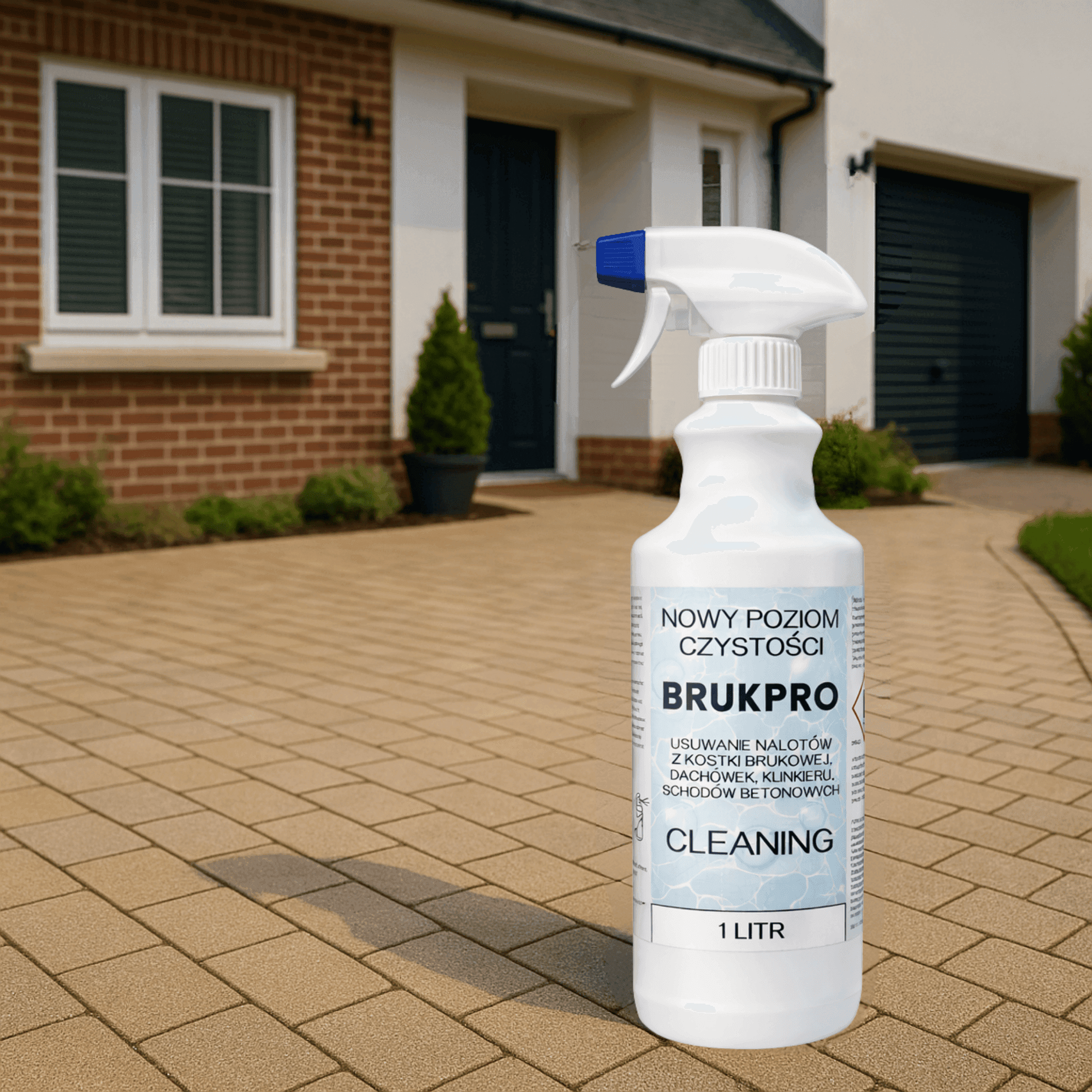 BRUKPRO- Płyn do Kostki Kamienia Na Mech - czyść w 10 minut.