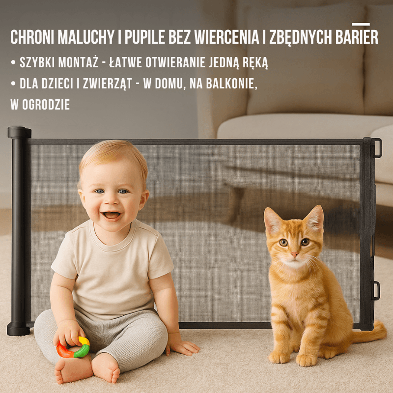 Barierka SOLID – Uniwersalna Ochrona dla Maluchów i Pupili