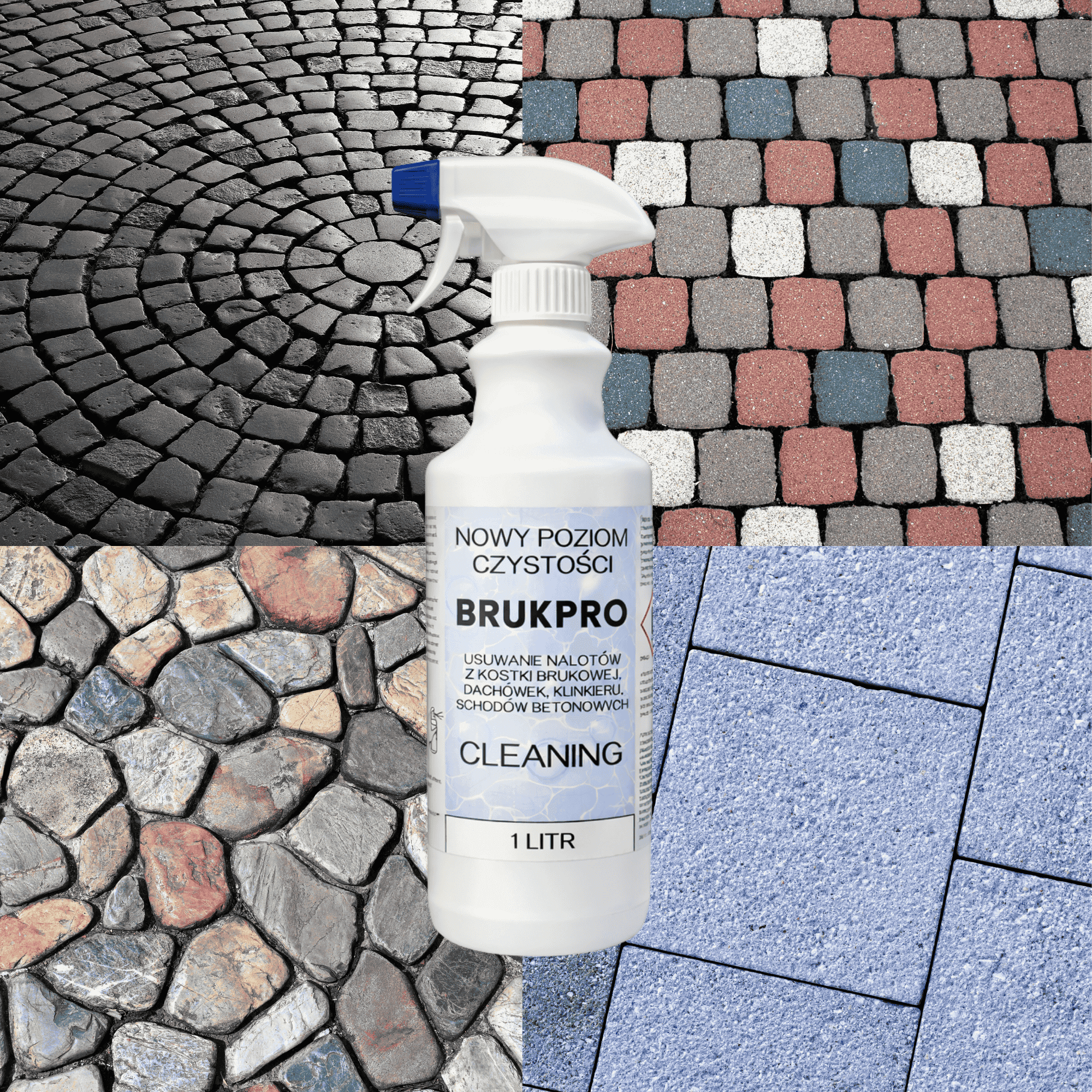 BRUKPRO- Płyn do Kostki Kamienia Na Mech - czyść w 10 minut.